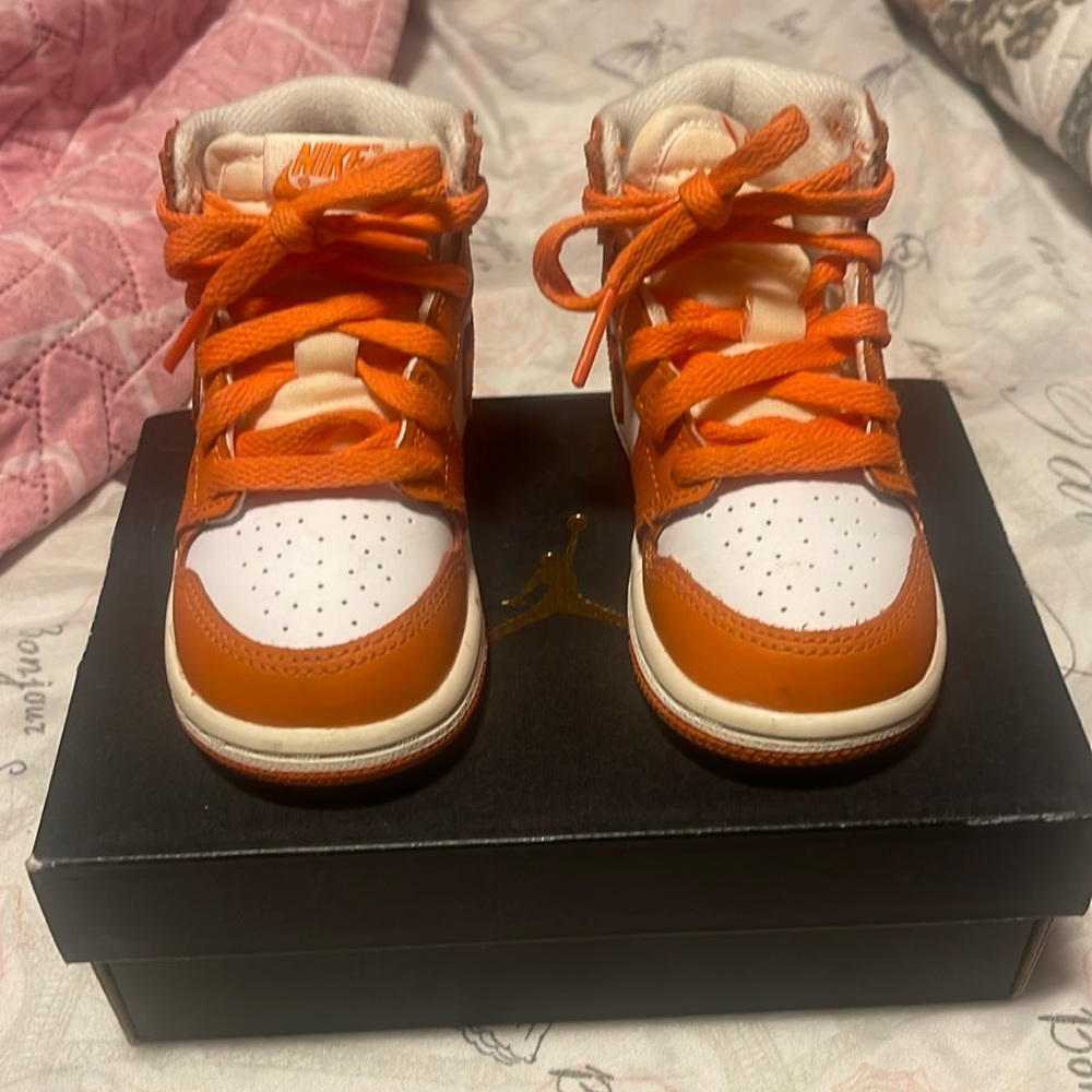 Orange and brown Jordan 1s